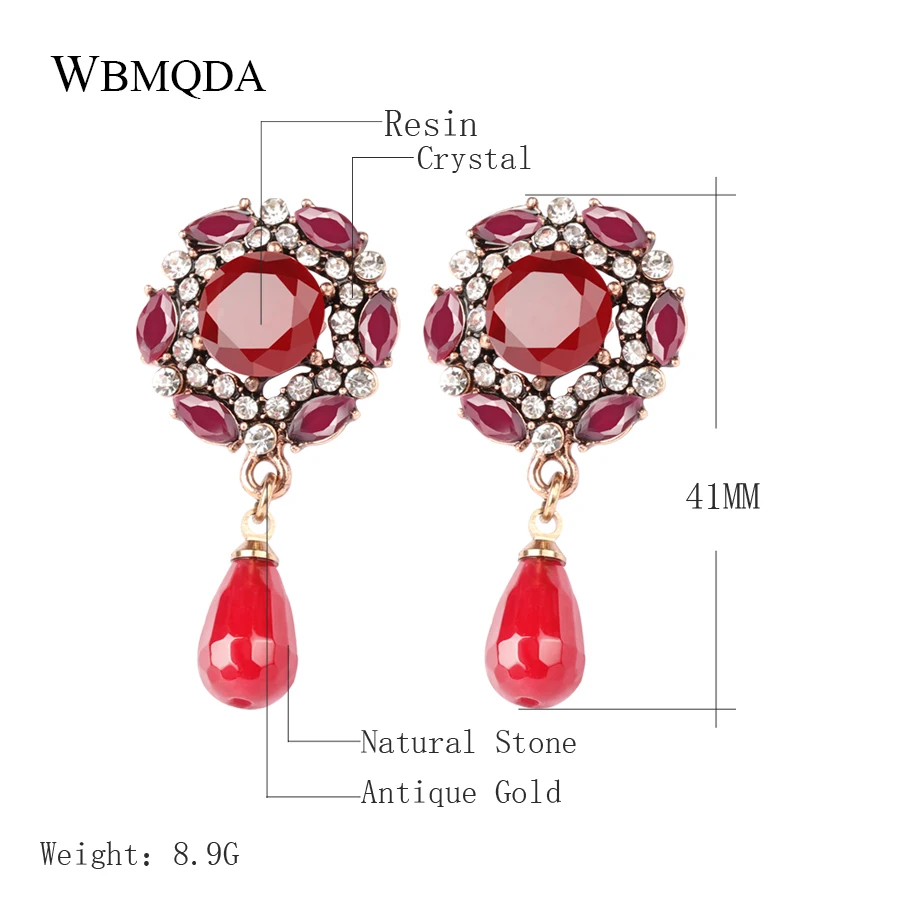 Kinel-Brand-Red-Crystal-Flower-Drop-Earrings-For-Women-2018-Vintage-Natural-Stone-Earring-Love-Wedding (1)