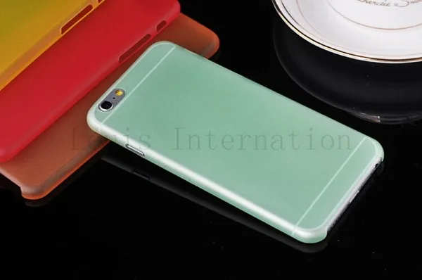 Wholesale 0.3MM Ultrathin Slim Colorful Clear Transparent Soft Matte Frosted Cover 4.7 inch Phone Case For iPhone 6 Case 10