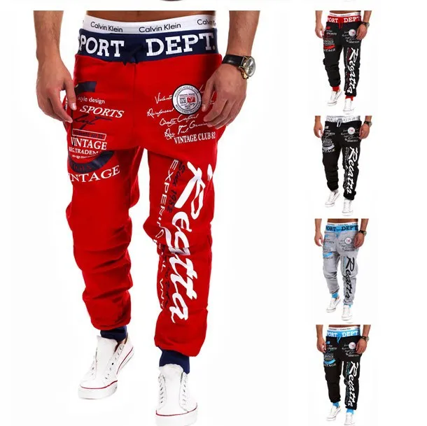 Hot Sale New 2015 Designer Men Sports Pants Fashion Letter Printed ...