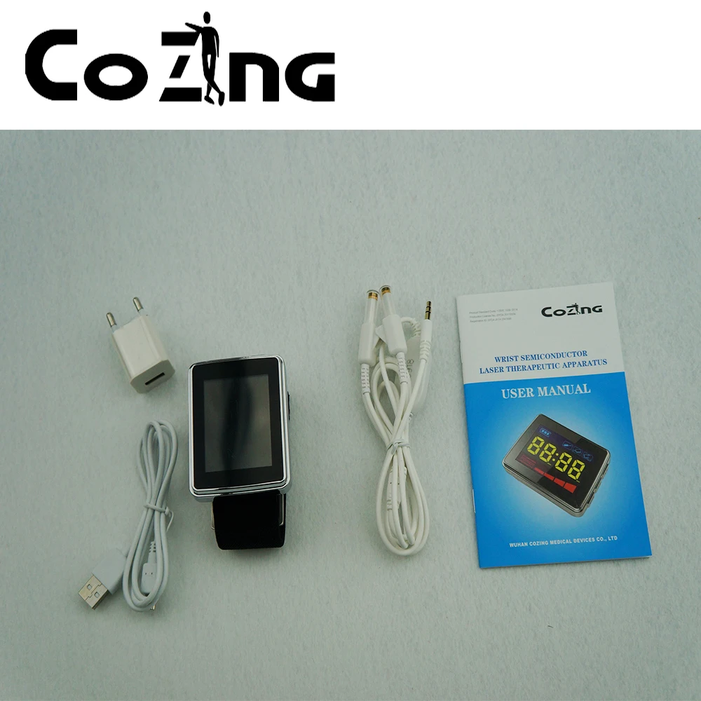COIZNG 650nm лазерная физиотерапия синусит наручные часы диод для лечения диабета
