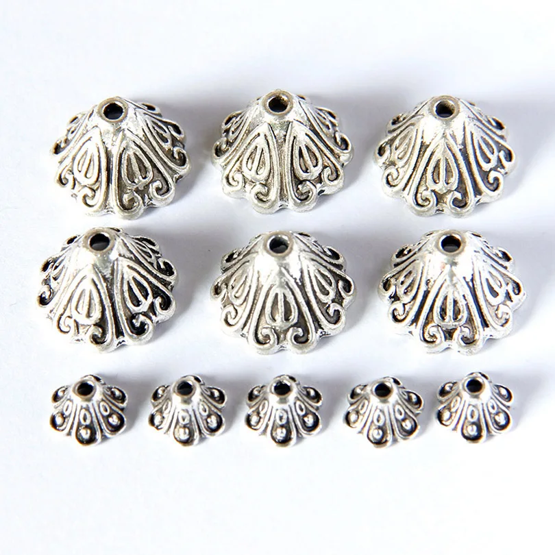 20pcs/lot Wholesale Round Metal Loose Spacer Beads Findings For Jewelry