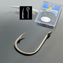 1000 шт./лот пагода трубка ISE крючок оптом 2#-20# с колючими крючками плоские глаза/прямые глаза из высокоуглеродистой стали