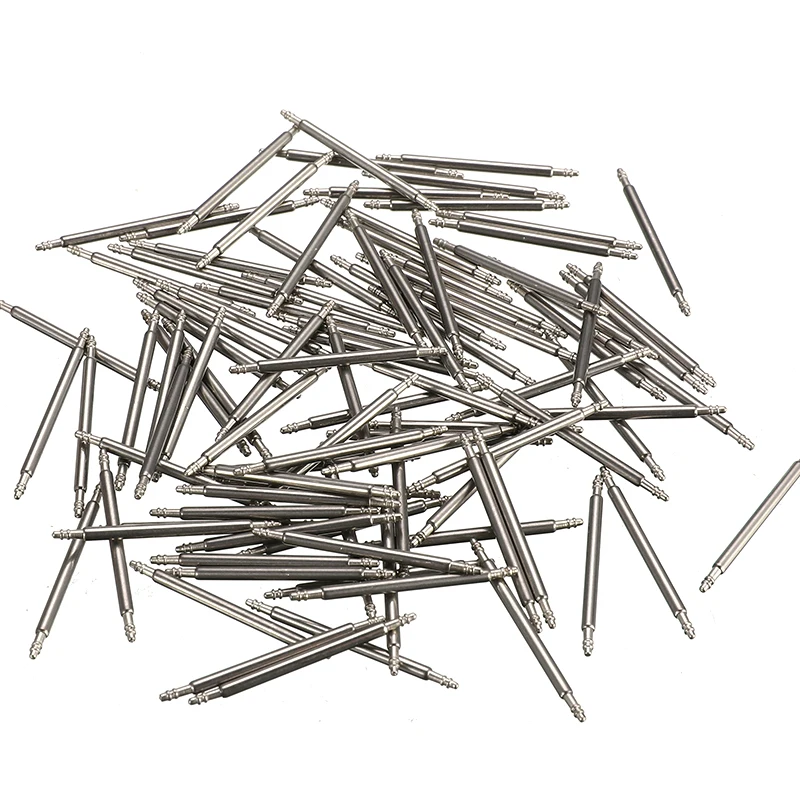

100pcs/set 20mm Watchband Spring Bars Stainless Steel Watch Strap Spring Bars Strap Link Pins Remover Repair Tools