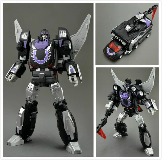 Original High quality Plastic ABS Deformation Robot Dark Hot rod Race