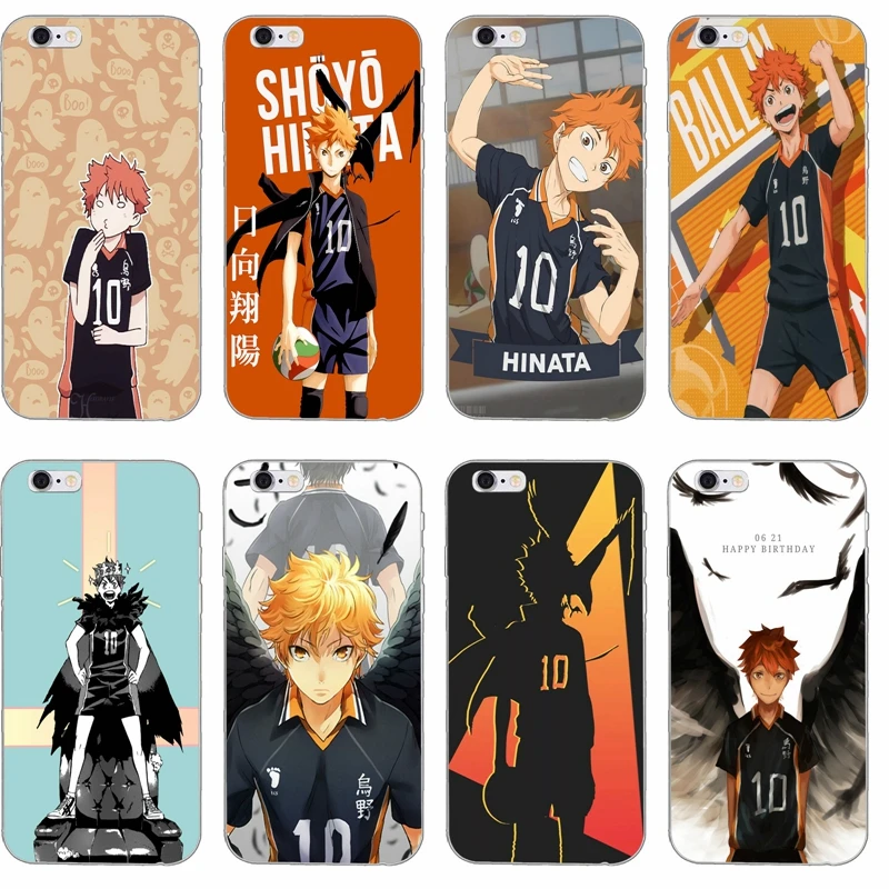Haikyuu hinata shoyo silicone TPU Soft phone case For