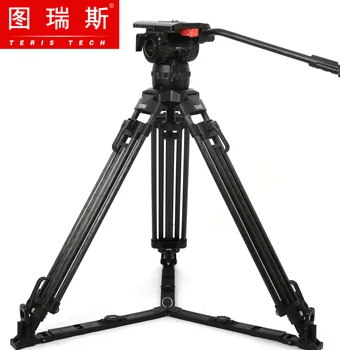 

TERIS V18T 70" 18kg Carbon Fiber Video Camera Professional Tripod kit Pan 100mm Fluid Head for RED Scarlet Epic FS700 ALEXA mini