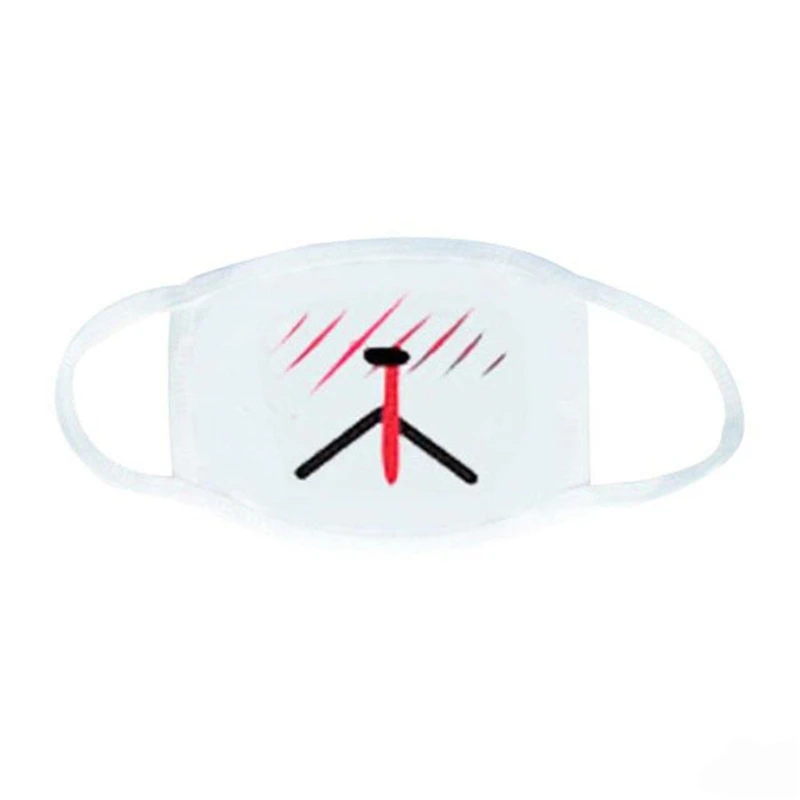 Fashion Expression Mouth Mask Anime Cotton Mouth Mask Unisex Mask Mouth-muffle Dustproof Respirator Cute Anti-Dust Mouth Covers