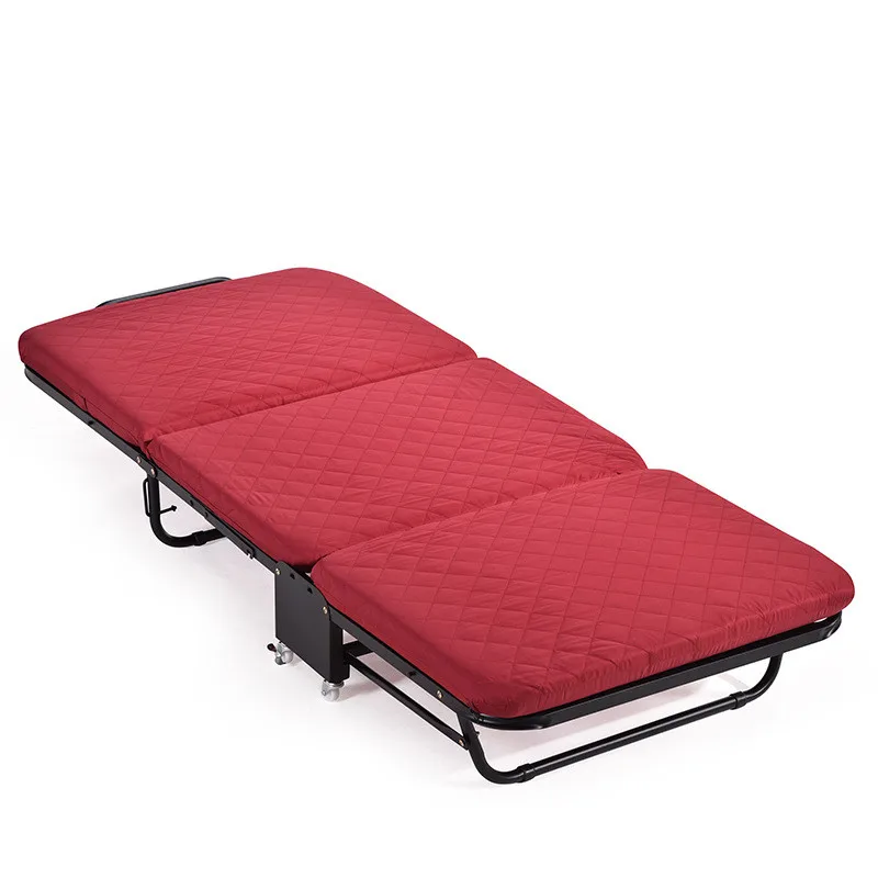 Раскладная кровать портативная складная кровать для дома 30 процентов губка кровать для офисного отдыха простой складной Больничная кровать - Цвет: 75cm