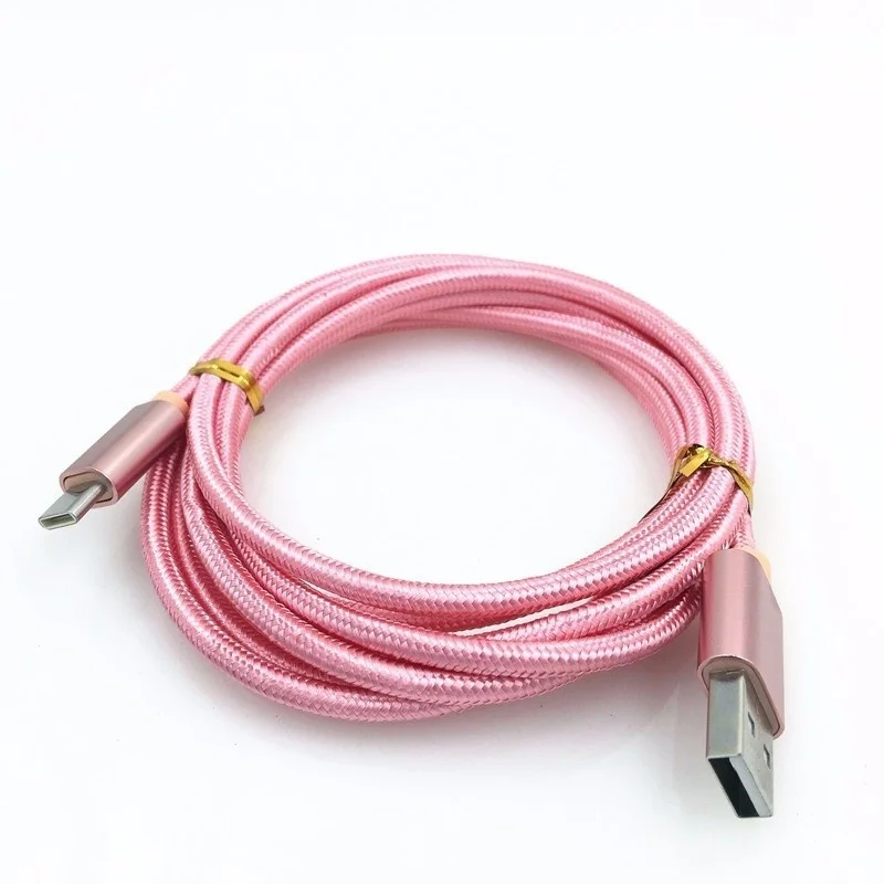 USB Type C Nylon Data Sync Charger Cable for Xiaomi Mi5 Mi5S Mi6 Mi8 MIX MIX2 Type C USB 3.1 Fast charging data cable