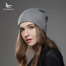 Winter Hats For Women 2019 New Solid Wool Asymmetrical Knitted Vogue Brand Casual Warm Hat Female
