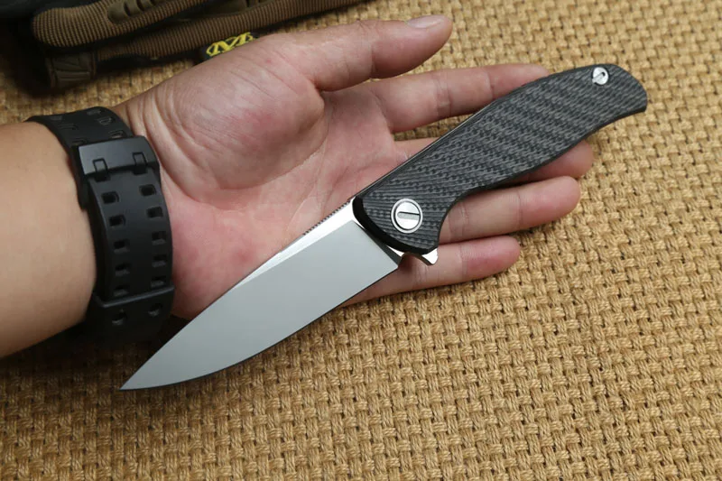 Складной нож Green thorn M390 blade HATI с шарикоподшипником и флиппером ручка из