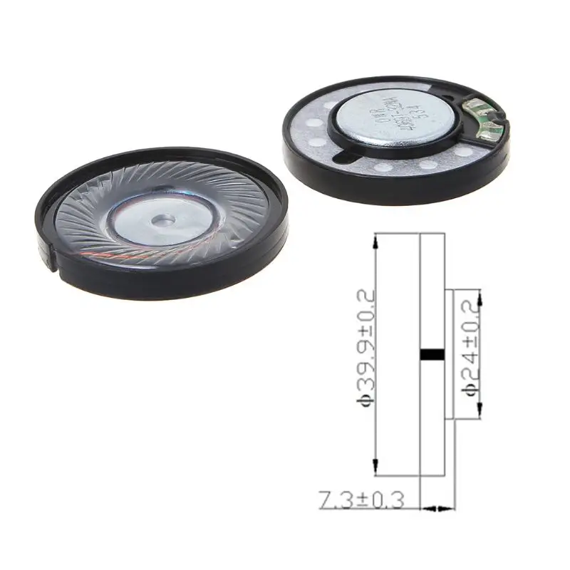 40mm Speaker Unit for DIY headsets disassembled unit from brand headphones DIY headphone accessories
