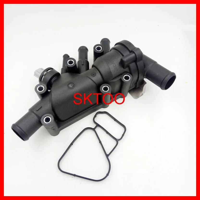 New Thermostat Housing with sensor For 2003 2008 Ford KA 1.3i 1.6i