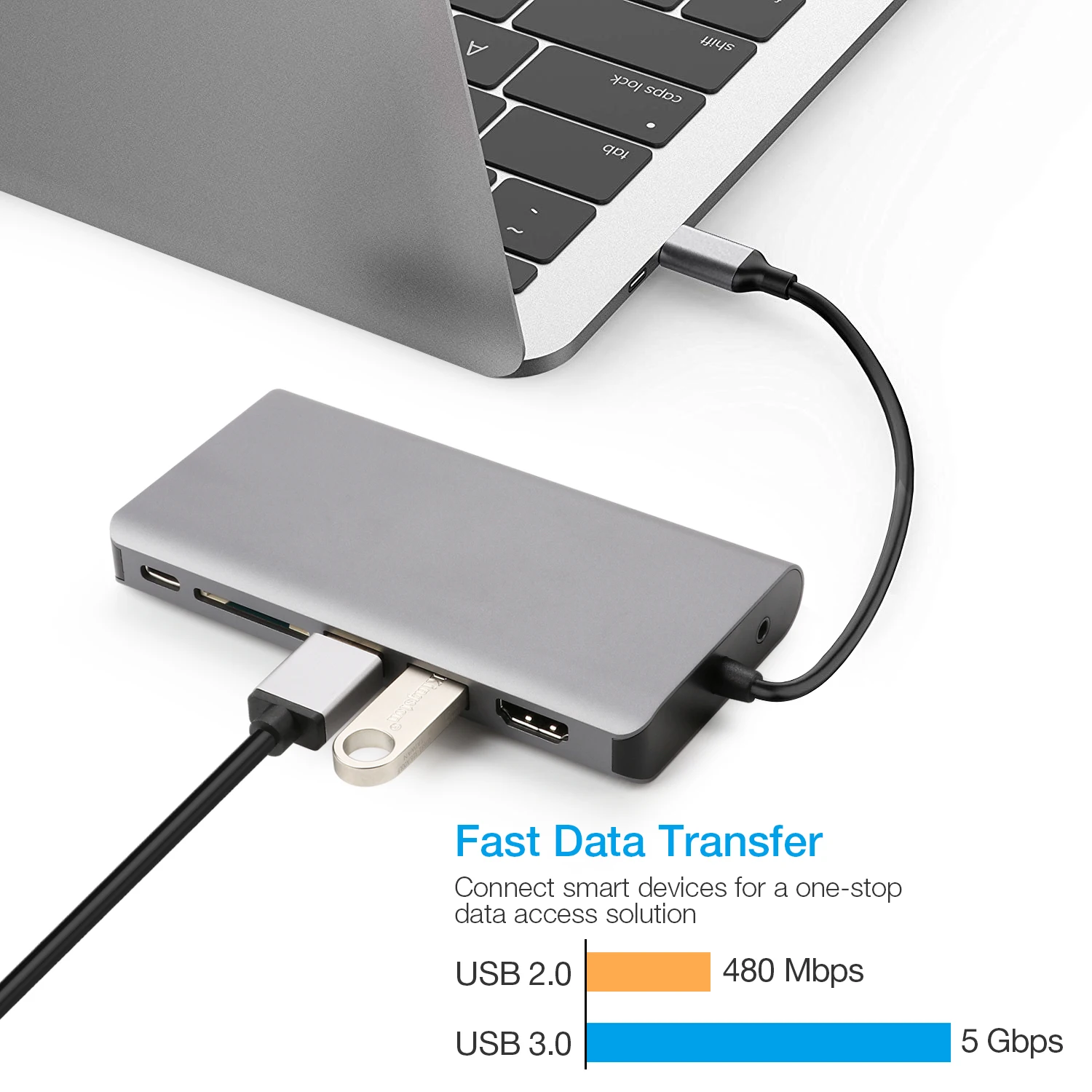 JZYuan USB C концентратор USB C к HDMI 4K VGA Ethernet PD Thunderbolt 3 адаптер для Macbook Pro samsung S9 huawei P20 Pro usb-хаб 3,0