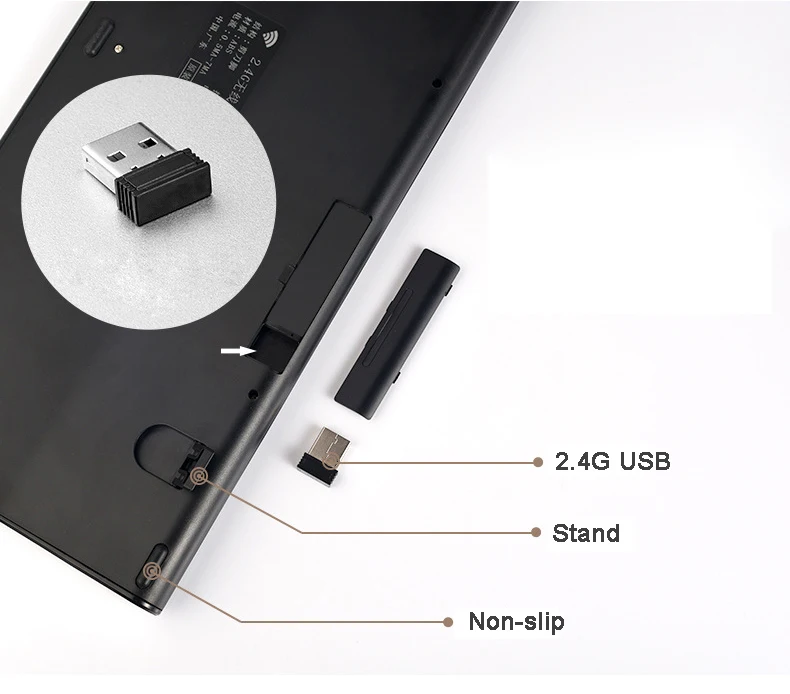 Перезаряжаемый USB 2,4G набор клавиатура и мышь 1600 dpi беспроводная клавиатура с мышью для настольного ПК подарок матери