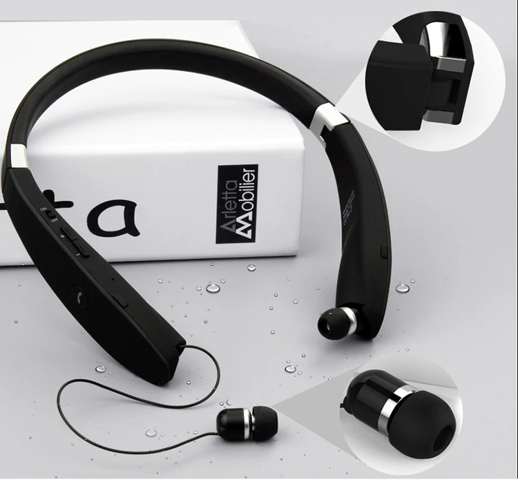 SX-991 спортивные Bluetooth наушники Выдвижной Складной шейный Браслет Беспроводная Гарнитура Анти-потеря в ухо наушники