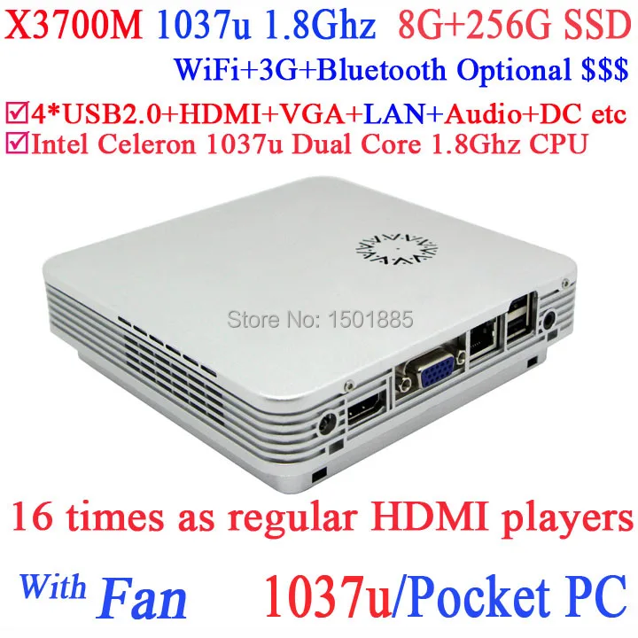 Latest Ubuntu mini pc mini computer 12V X3700m with Pocket PC 16 times faster as regular players for educational institutions