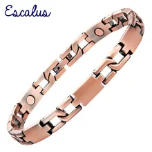Escalu, женские магниты, Исцеляющие ювелирные изделия, медное покрытие, магнитный женский браслет для здоровья, подарок, браслет, браслет, Шарм