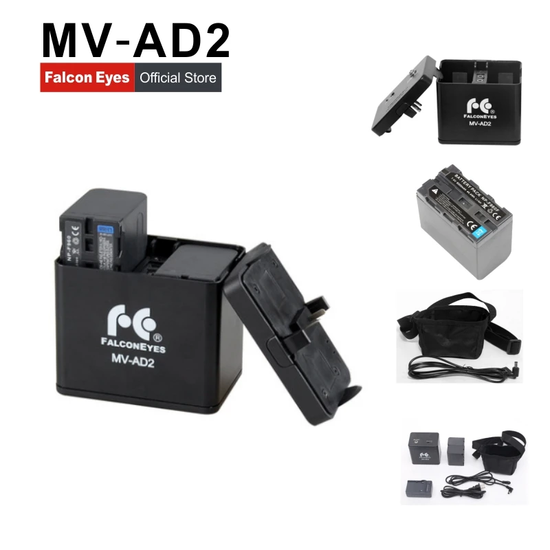 

Battery NP-F960 Battery Holder Case MV-AD2 for DVR-300DVC DVR-630DVC DVR-630D Ring Light MV-AD2 lithium titanate battery bms