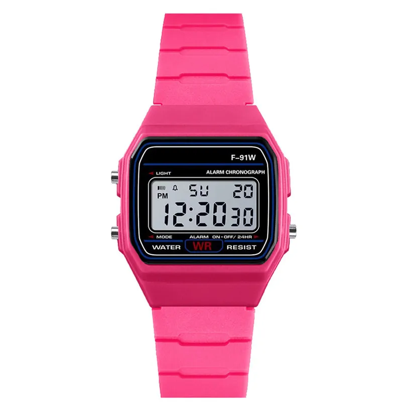 Модные спортивные часы, светодиодный, Роскошные Мужские Аналоговые Цифровые Военные Смарт-часы, спортивные водонепроницаемые наручные часы#4m14 - Цвет: Hot Pink