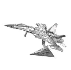 3D металлическая модель пазлов мульти-стиль DIY лазерная резка головоломки набор для взрослых детей набор для обучения игрушки самолет