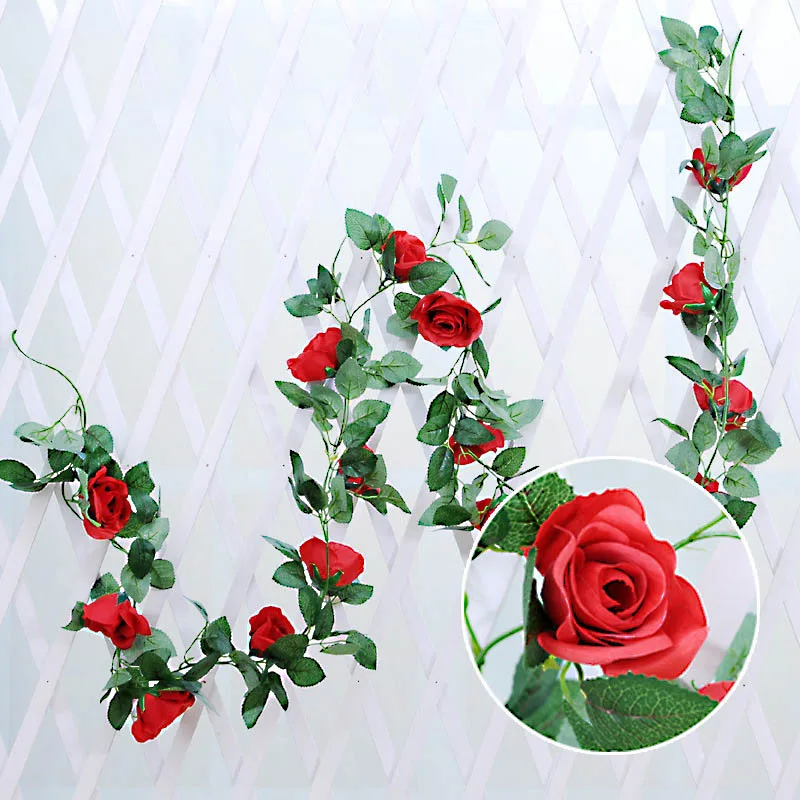 Artificial Green Leaf Fake Flower Vine Wall Decoration Fake Plants
