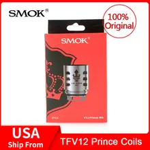 SMOK TFV12 Prince Coils-Q4/X6/T10/M4 для smok tfv12 prince tank электронная сигарета Core Stick prince/X-priv Kit