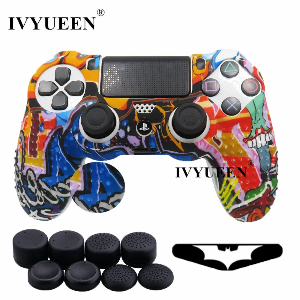 IVYUEEN 10 в 1 для Sony Dualshock 4 PS4 Pro тонкий контроллер с шипами силиконовый защитный чехол