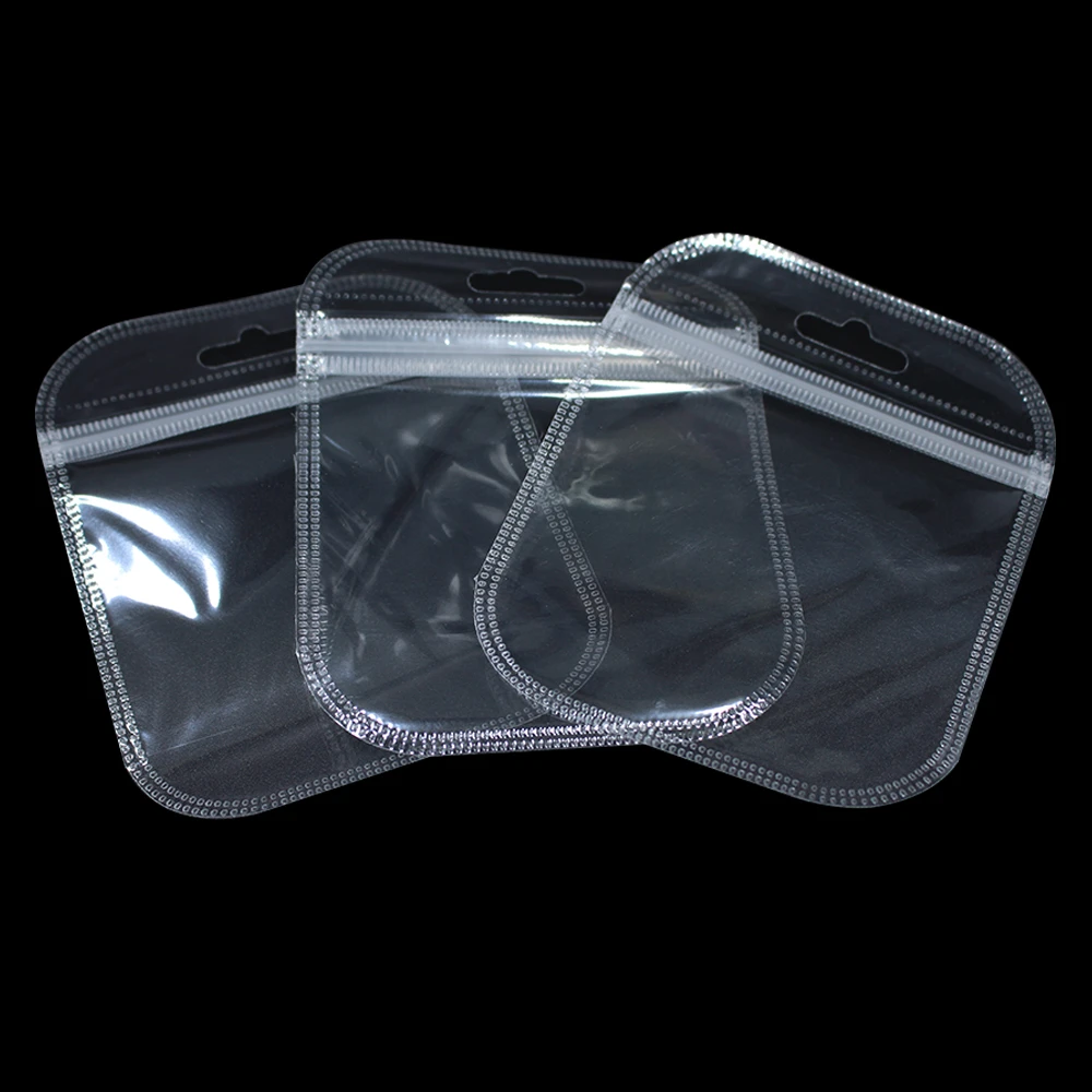 250 шт прозрачный пластиковый пакет с замком на молнии с отверстием для подвешивания, самозапечатывающаяся сумка для электронных продуктов, Упаковочная Сумка
