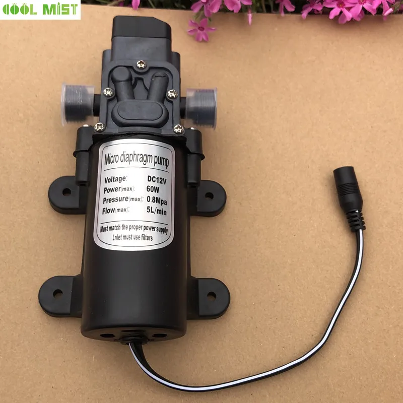S033 12v Water Spray Electric Diaphragm Pump Kit Portable Misting