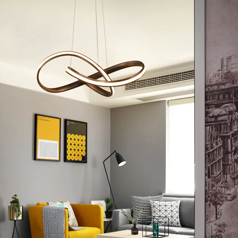 Us 108 0 28 Off Modern Creative Shaped Led Chandeliers Living Room Dining Room Bedroom Study Lamps Commercial Lighting Fixtures In Pendant Lights