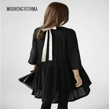 MODENGYUNMA Black Maternity Dress Spring Evening Dress BOW Pleated Maternity Clothes For Pregnant Women Pregnant Dress MODENGYUNMA Black Maternity Dress Spring Evening Dress BOW Pleated Maternity Clothes For Pregnant Women Pregnant Dress