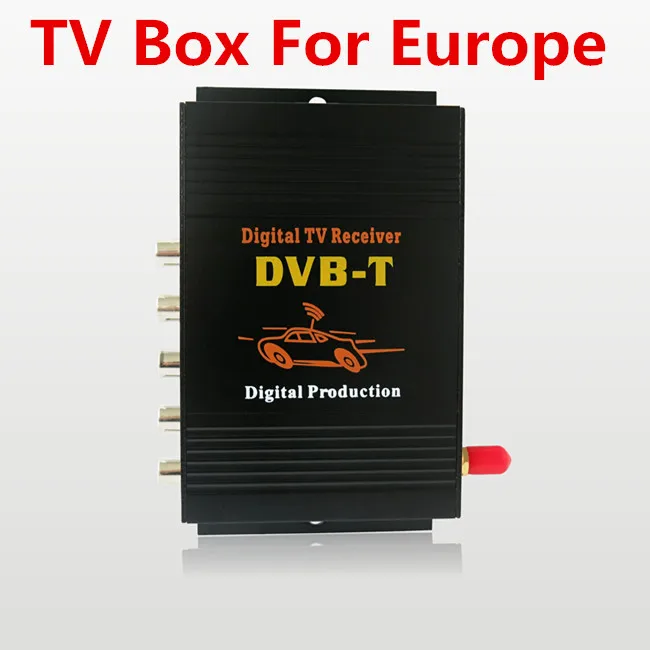 

Car DVB-T Digital TV Receiver Box Compatible with SD MPEG2 and HD MPEG4 AVC/H.264 For Europe Country Support 140-190km/h Speed