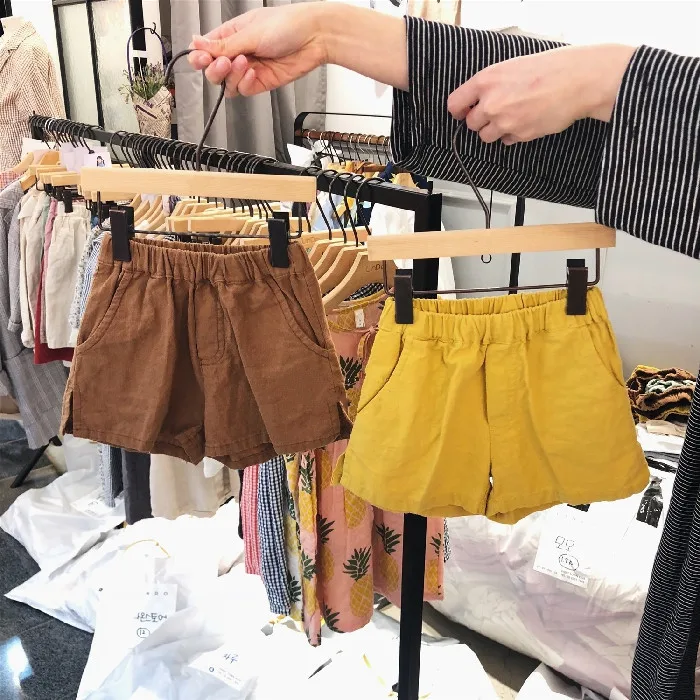 

Children Wear New 2019 Baby Boys Girls Comfortable Leisure Cotton Shorts Kids Solid Color Loose Pants