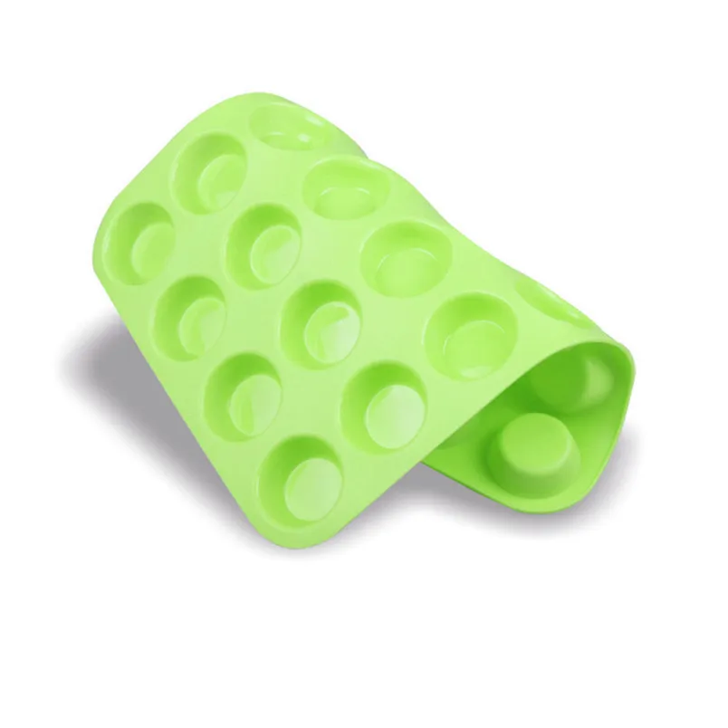 24 Cavity DIY cake moulds and tools Mini Muffin Silicone Cookies Cupcake Bakeware Pan Tray Moulds kitchen tools #3n16 (5)