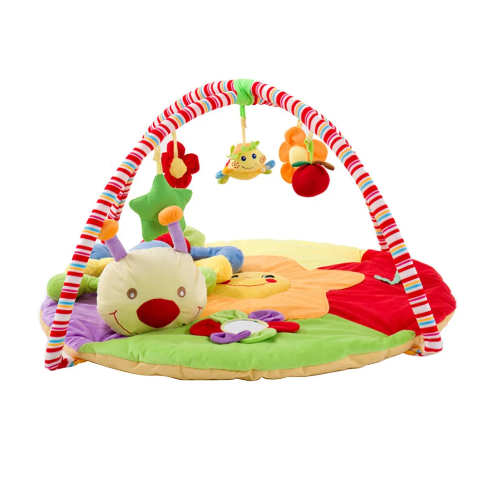 Супер мягкие детские стойка для фитнеса детские игры одеяло игры коврики Ползания одеяло для ползания игрушка головоломка с Caterpillar Кукла