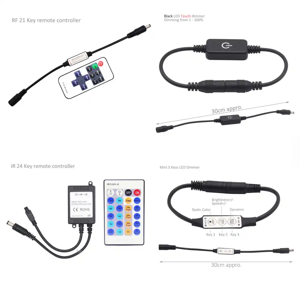 cinta led que funciona con pilas 5v regulable smd 2835 rf tactil resistente al agua control remoto por bateria tira de luces led flexible