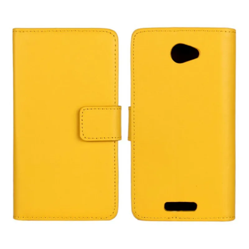 Высокое качество подлинной кожаный чехол-бумажник с подставкой Чехол для htc LeTV One S с держатель для карт чехол для телефона - Цвет: Цвет: желтый