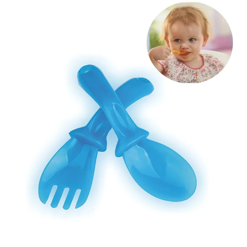 1 Set Safety Baby Dinnerware Set Travel Plastic Cutlery Set In Handy Case 2JU29 1 Set Safety Baby Dinnerware Set Travel Plastic Cutlery Set In Handy Case 2JU29
