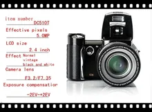 Original Chinese DSLR Camera Multi Languages 16mp 2.4″ Digital Fotografia Lithium Battery Cameras Fixed Focus Camcorder DC-510T