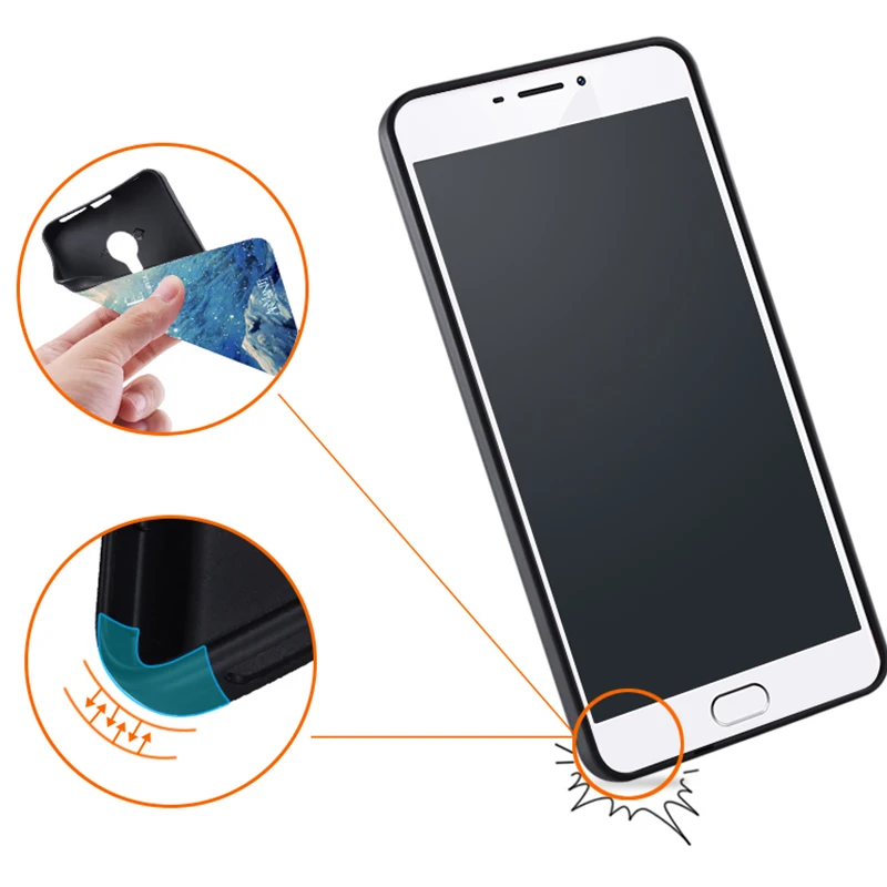 Meizu M3 Note Case Original Cover for Meizu M3 Note Case bag Cover Skin Wolf Fish Skull m3 note Fundas 100% BiNFUL 4
