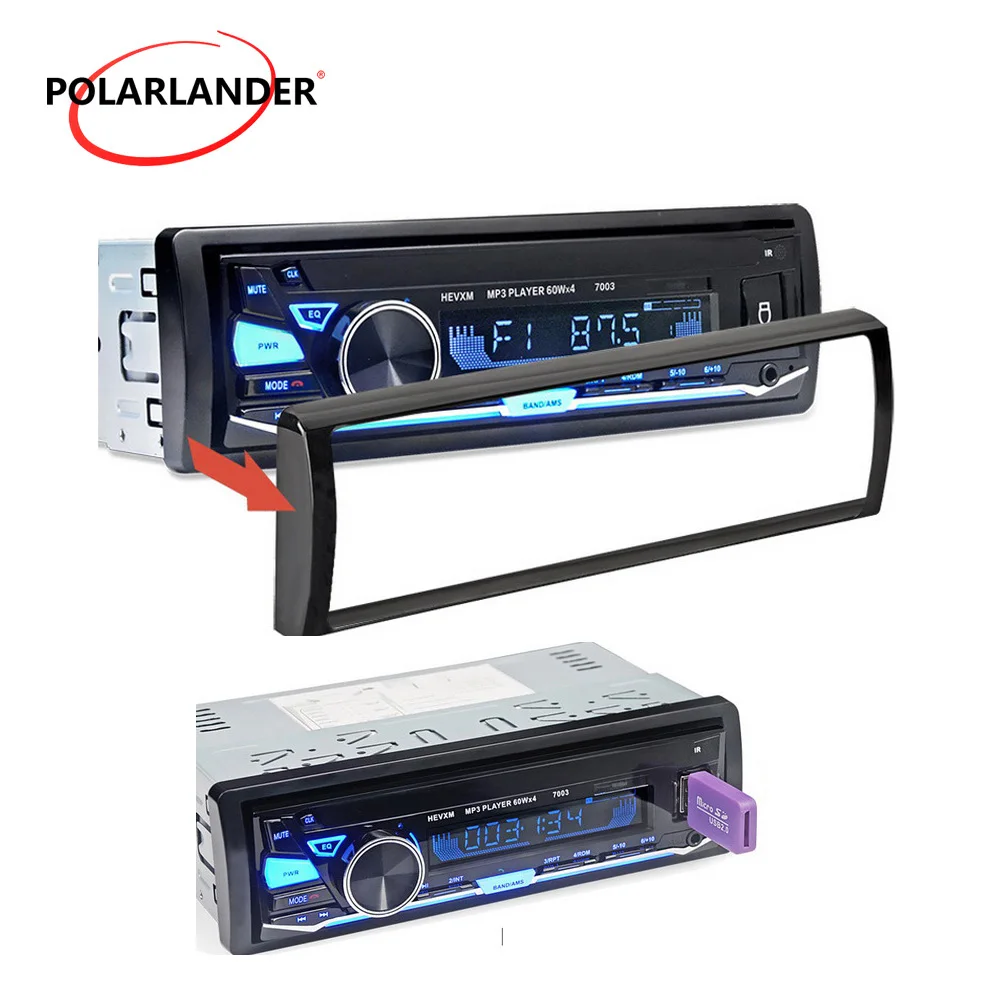 In dash Car Auto magnitol Radio Stereo Audio Player 12V 1 Din 7003 Car