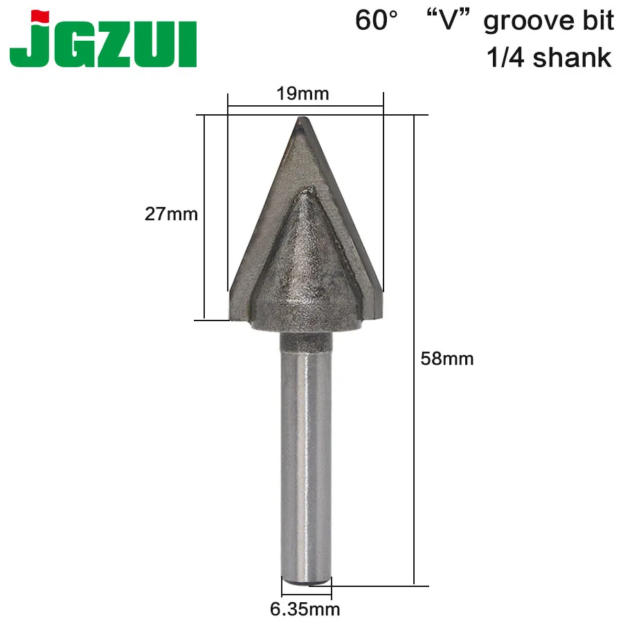 1 шт. 1/4 Shank60 деревянная фреза прямая Концевая триммер очистка утапливание отделка