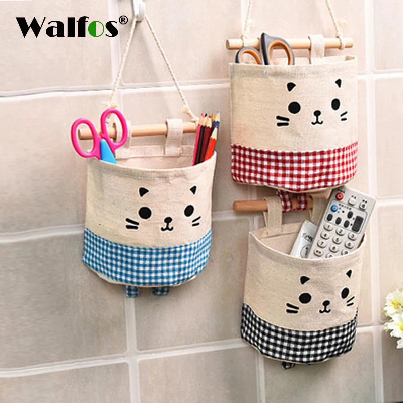 

WALFOS Storage Bags Creative Wardrobe Bag Wall Pouch Household Pouch Bag Home Storage Organization Organize stationery Container