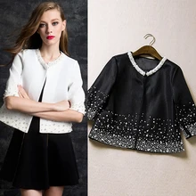 Ее универсальная короткая весенне-осенняя Женская куртка, женская тонкая короткая куртка белого цвета