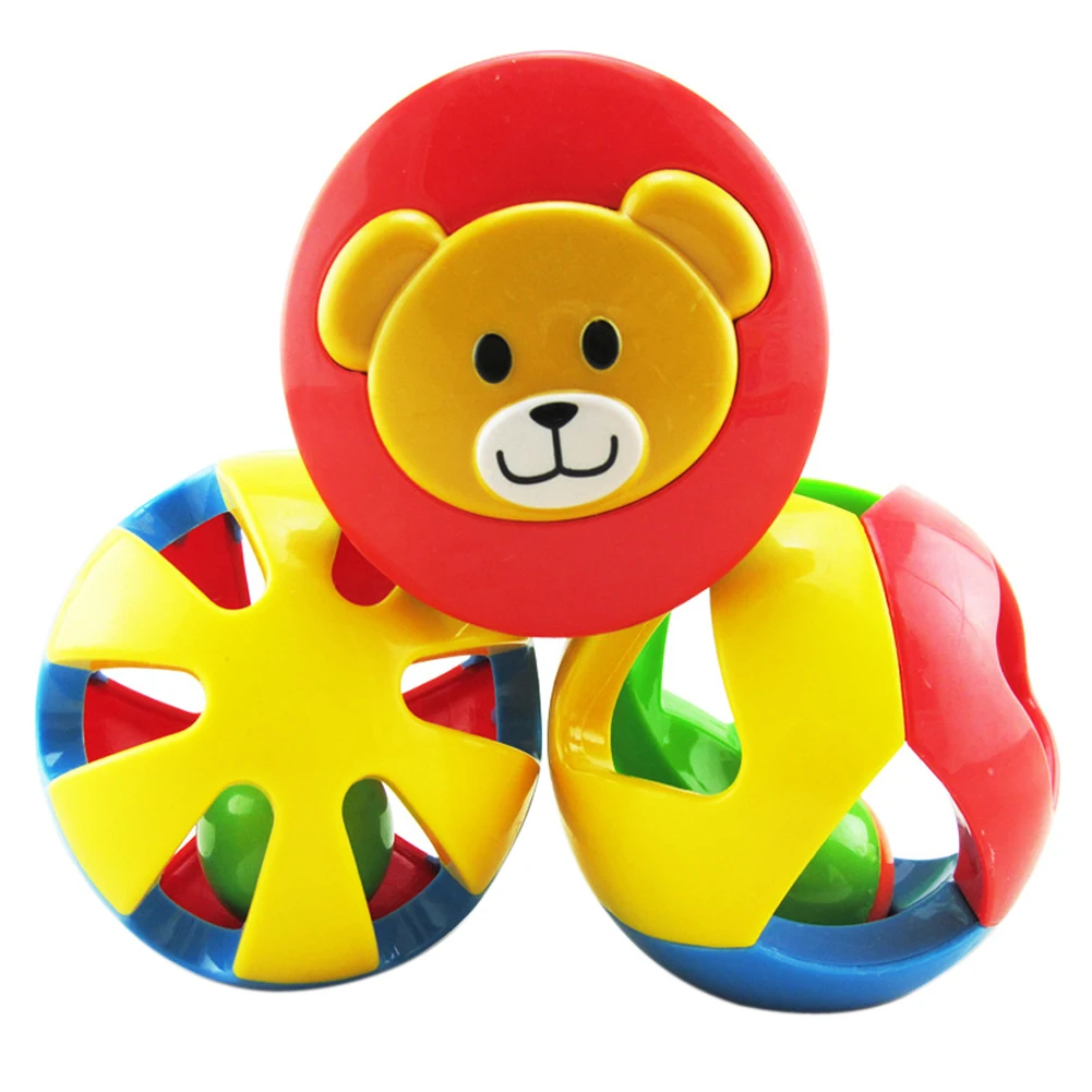 3pcs/lot Baby Rattle Toys Cute Funny Loud Gym Jingle Ball Rattling Bell