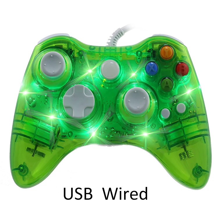 8611-green ViGRAND USB проводной джойстик игровой контроллер для Новые microsoft Xbox 360 геймпад с ПК для Windows 7/8/10 геймпады для Xbox360 джойстик - Цвет: 8611-green
