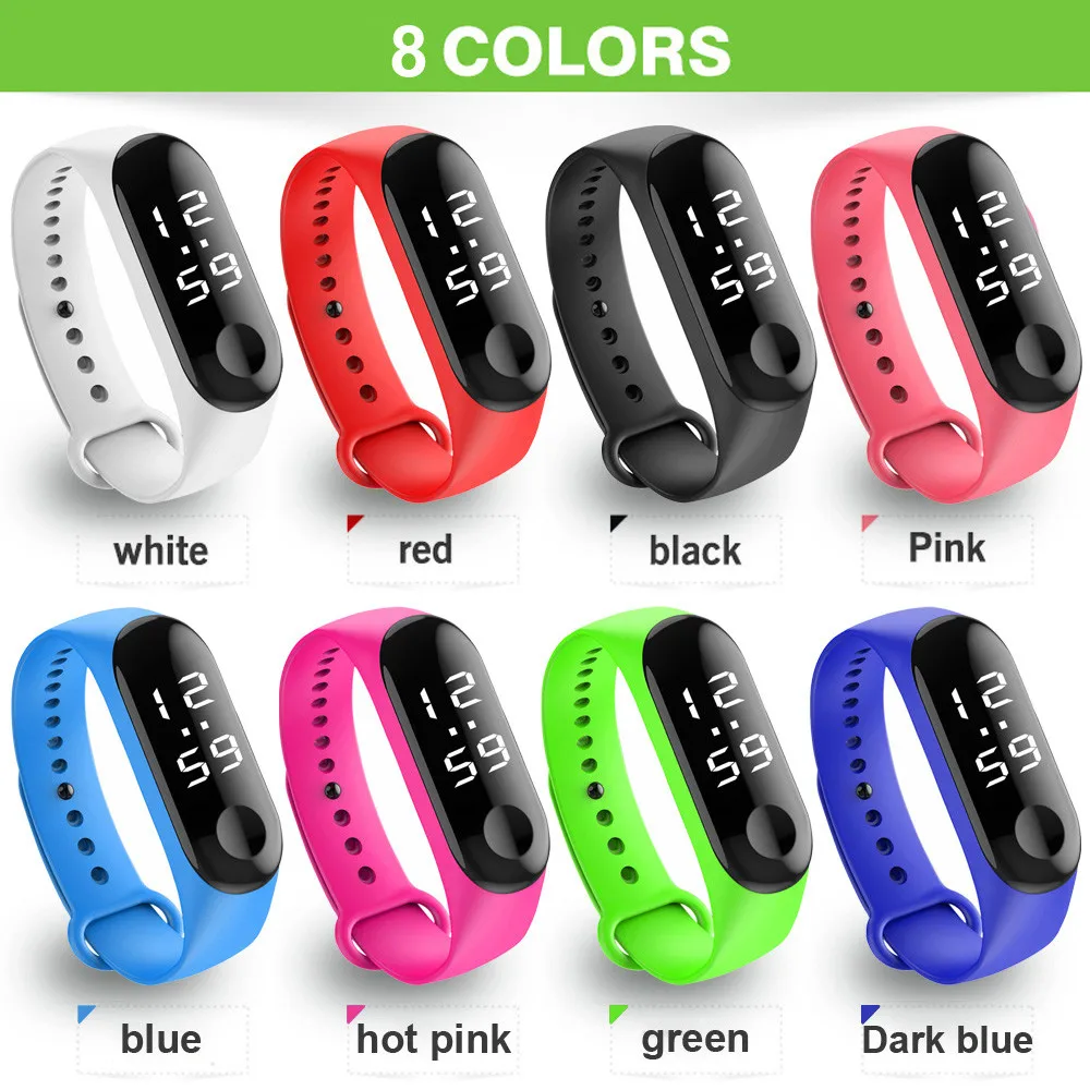 

2019 Fashion Digital LED Sport Watch Unisex Silicone Band Wrist Watches Men Women zegarek montre relogio reloj inteligente mujer