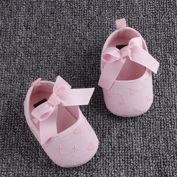 PUDCOCO Горячая Малыш девочка детская обувь, новорожденные ребенок мягкая подошва, с бантом Prewalker кроссовки - Цвет: 3