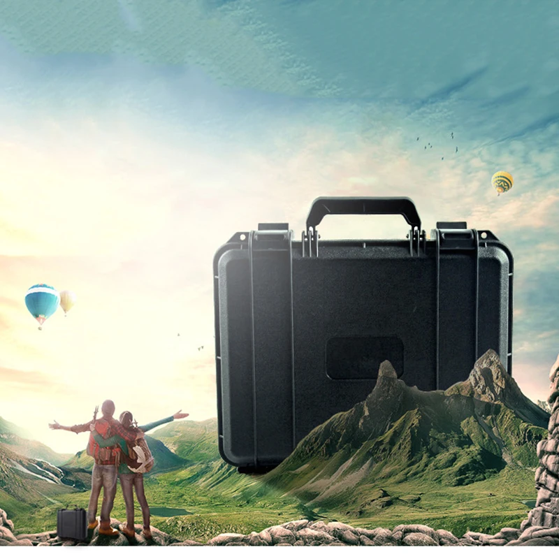 

350*280*100mm Protective safety box Toolbox Equipment Instrument Box Plastic Outdoor Case Hardware Tool Box no Sponge